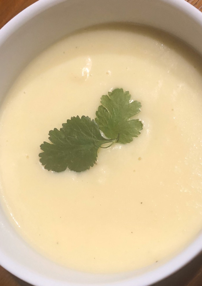 Una foto de Crema de coliflor