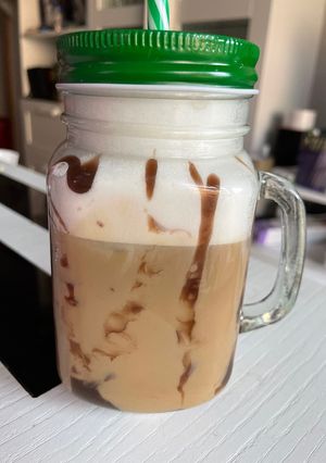 Una foto de Frappé frío saludable