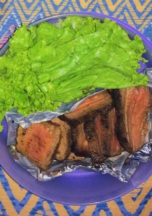 A picture of Beef Steak Diet Mayo Menu Day 8.