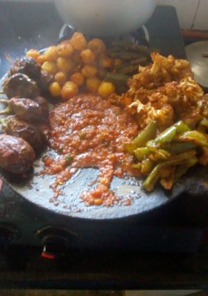 A picture of Tava subzi # banglore.