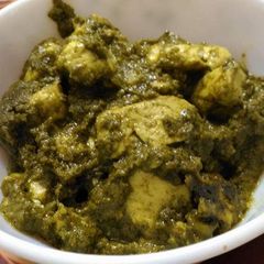 Palak kasundi panner A picture of Palak kasundi panner.