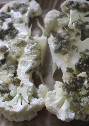 Foto principal de Coliflor al vapor con ajo y perejil
