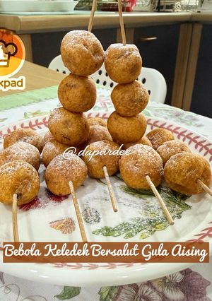 Gambar 👩‍🍳Bebola Keledek Bersalut Gula Aising