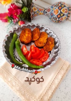 عکسی از دستور 🎀کباب لقمه با گوشت مرغ و سویا