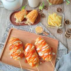 A picture of Korean Corn Dog.