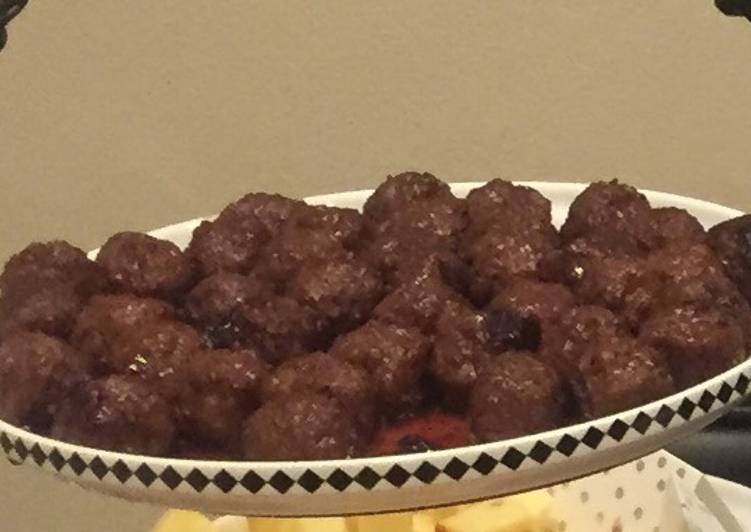 Recipe of Super Quick Homemade Cranberry Red Wine Meatballs