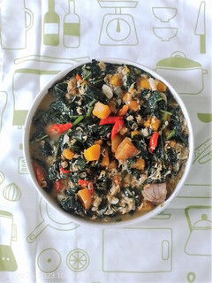 Foto resep Tumis Labu Kuning Daun Pepaya Jepang