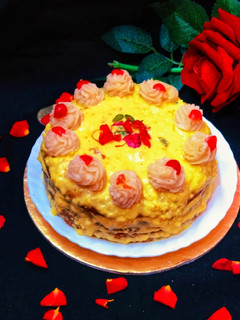 बादाम रबड़ी ठंडाई केक (badam rabri thandai cake recipe in Hindi) रेसिपी मुख्य फोटो