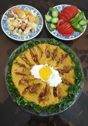 عکسی از دستور پوره سیب زمینی