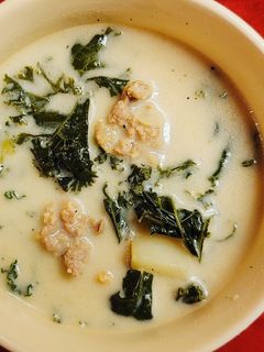 A picture of Sausage and Kale Soup.