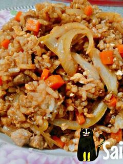 รูปของ ข้าวผัดไข่ใส่ซีอิ้วดำ