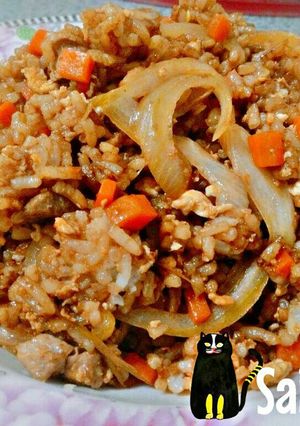 รูปของ ข้าวผัดไข่ใส่ซีอิ้วดำ