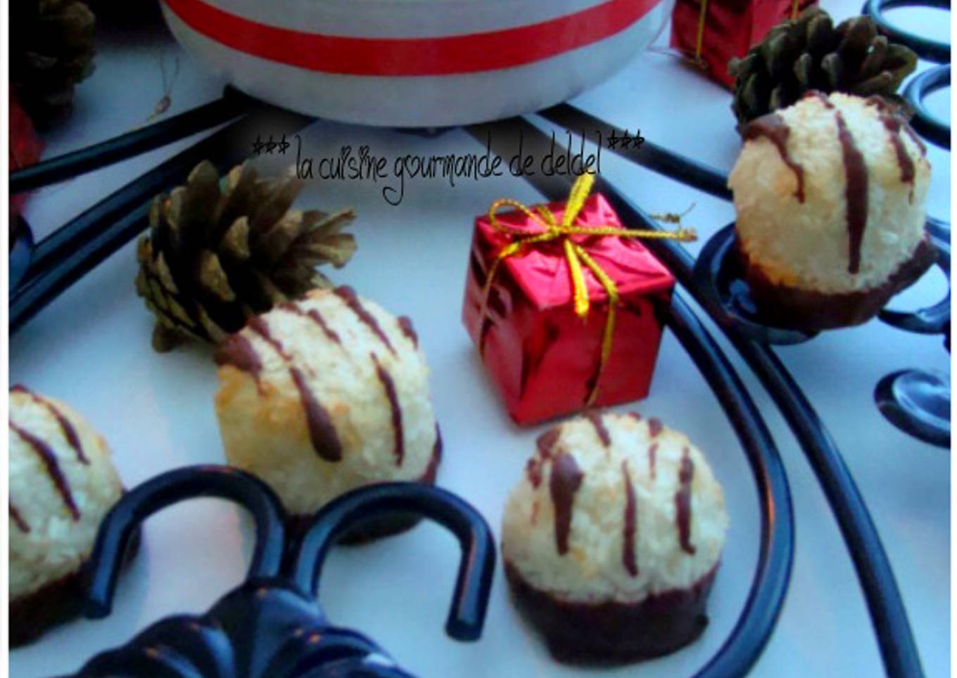 Douceur à la noix de coco au chocolat caramel