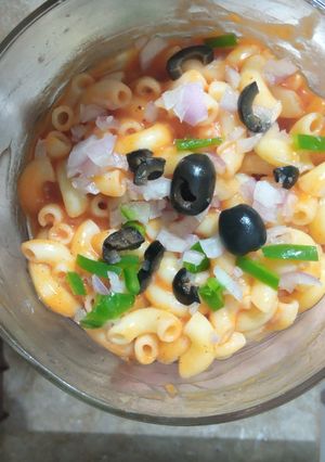 A picture of Pizza macaroni.