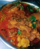 Papaya mutton curry with Bengali style