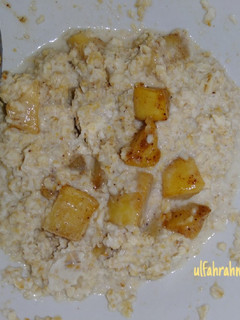 Foto resep Oatmeal+Apple Honey Cinnamon