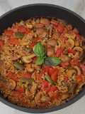 Mezcla de arroces con verduras y edamane