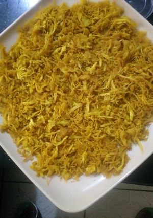A picture of Danbun kaza(minced chicken breast).
