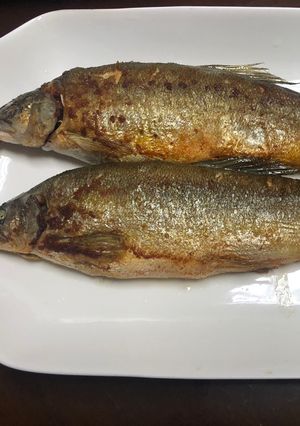 乾煎香魚 的食譜成品照片