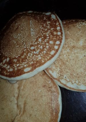 Una foto de Hotcakes/pancakes sin huevo