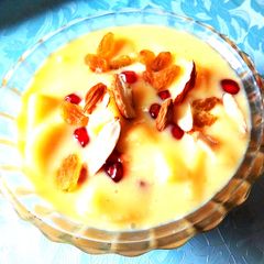 A picture of Fruit custard.