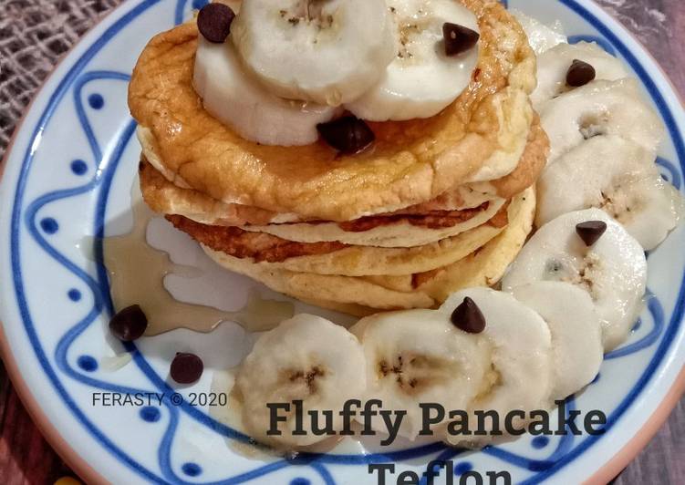 Resep Fluffy Pancake Teflon yang Menggugah Selera