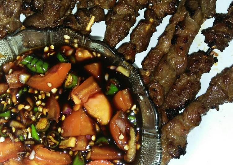 Sate kambing sederhana