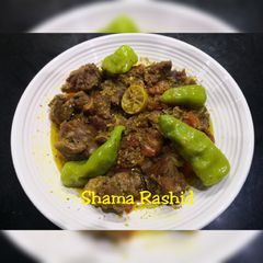 A picture of Mutton achar gosht.