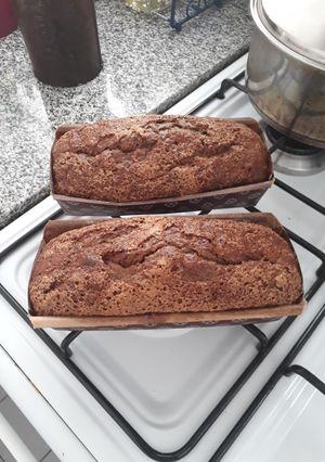 Una foto de Budín de banana y azúcar negra """sano"""