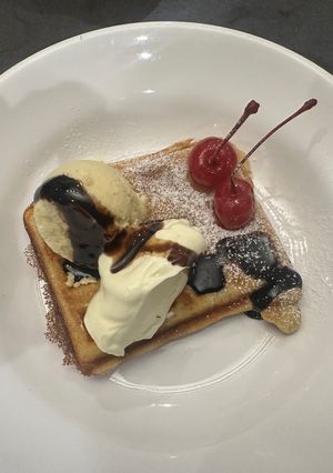 A picture of Amazing Crispy Simple Waffles - Wowww these are so good and Easy to Freeze. enjoy :P.