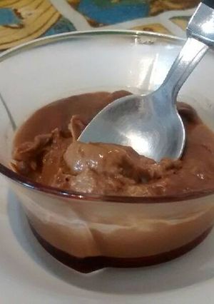 Una foto de Pudín de chocolate con maizena