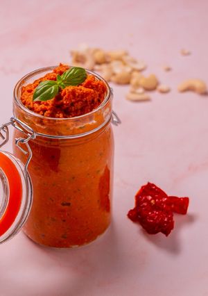 Una foto de Pesto rosso