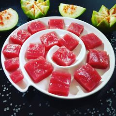 A picture of Goan Perad/ Guava Cheese/ Guava Jelly.