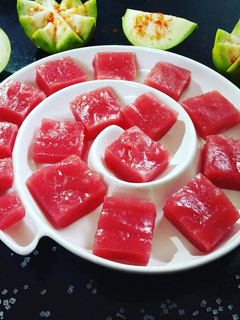 A picture of Goan Perad/ Guava Cheese/ Guava Jelly.