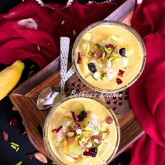 A picture of Mauz Ka Meetha (Banana Pudding - Hyderabadi style).