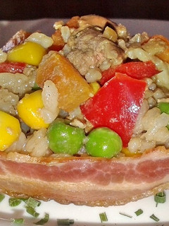 Bacon kosárka recept fotója