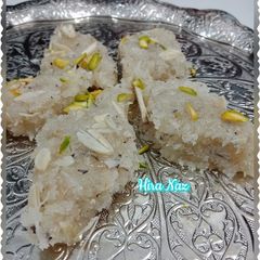 A picture of Coconut halwa.