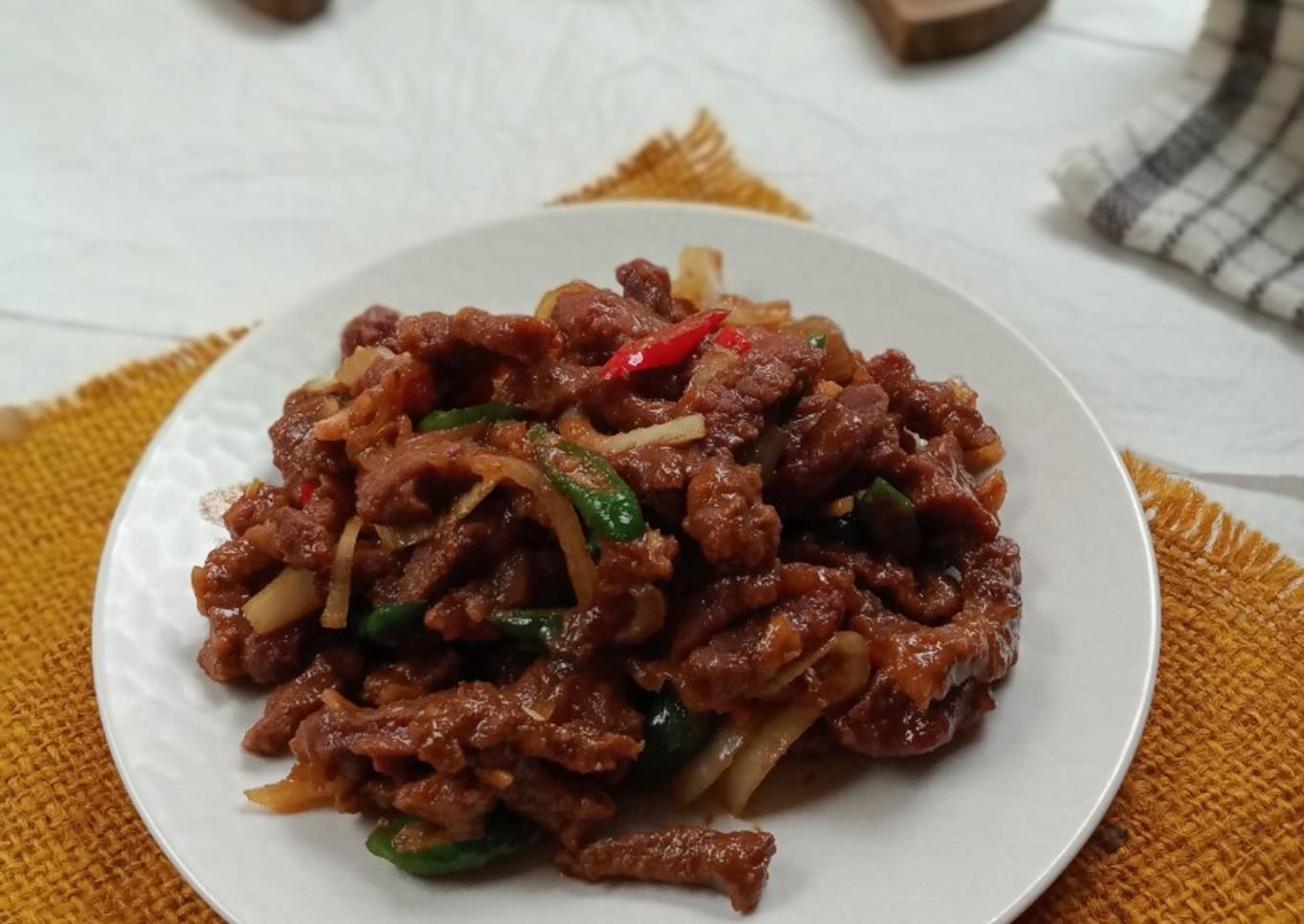 Daging sapi bumbu Teriyaki ala Restoran Jepang