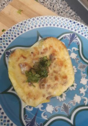 Una foto de Zapallo italiano relleno
