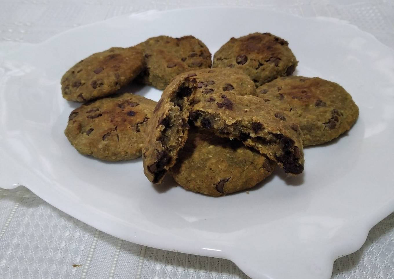 Cookies veganas saludables con chips de chocolate 🍪🍫 :)