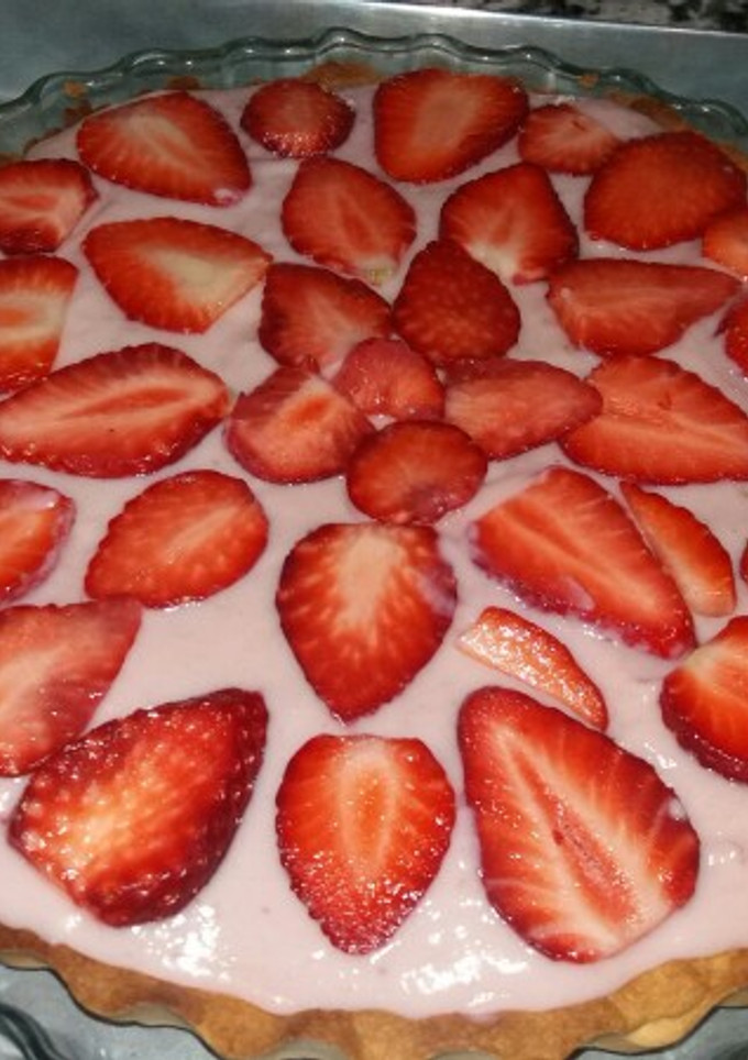 صورة لوصفة تارت بالفراولة 🍓🍓