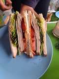 Sandwich artichaut poulet
