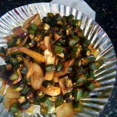 A picture of Chilli bhindi.