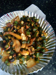 A picture of Chilli bhindi.