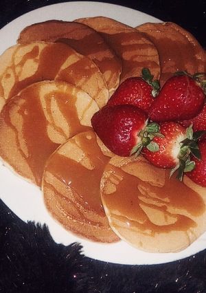 صورة لوصفة بان كيك بالفراولة