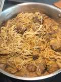 Espaguetis con Albóndigas en Salsa