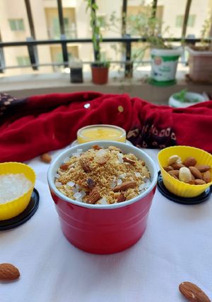 A picture of Mango churma.