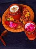 Saffron Almonds Lassi And Rose Lassi