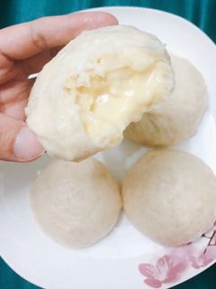 Hình của món Bánh bao kem sữa (Không nhào bột).