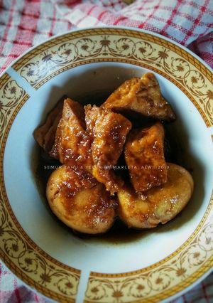 Foto resep Semur tahu & telur
